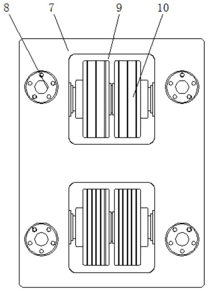 A straddle type monorail non-powered bogie