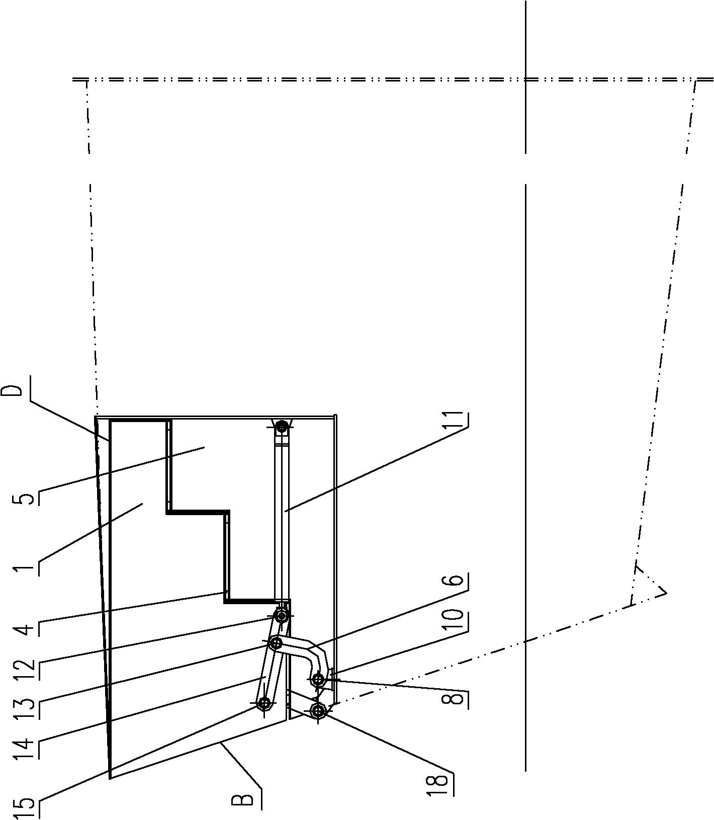 Marine invisible ladder way