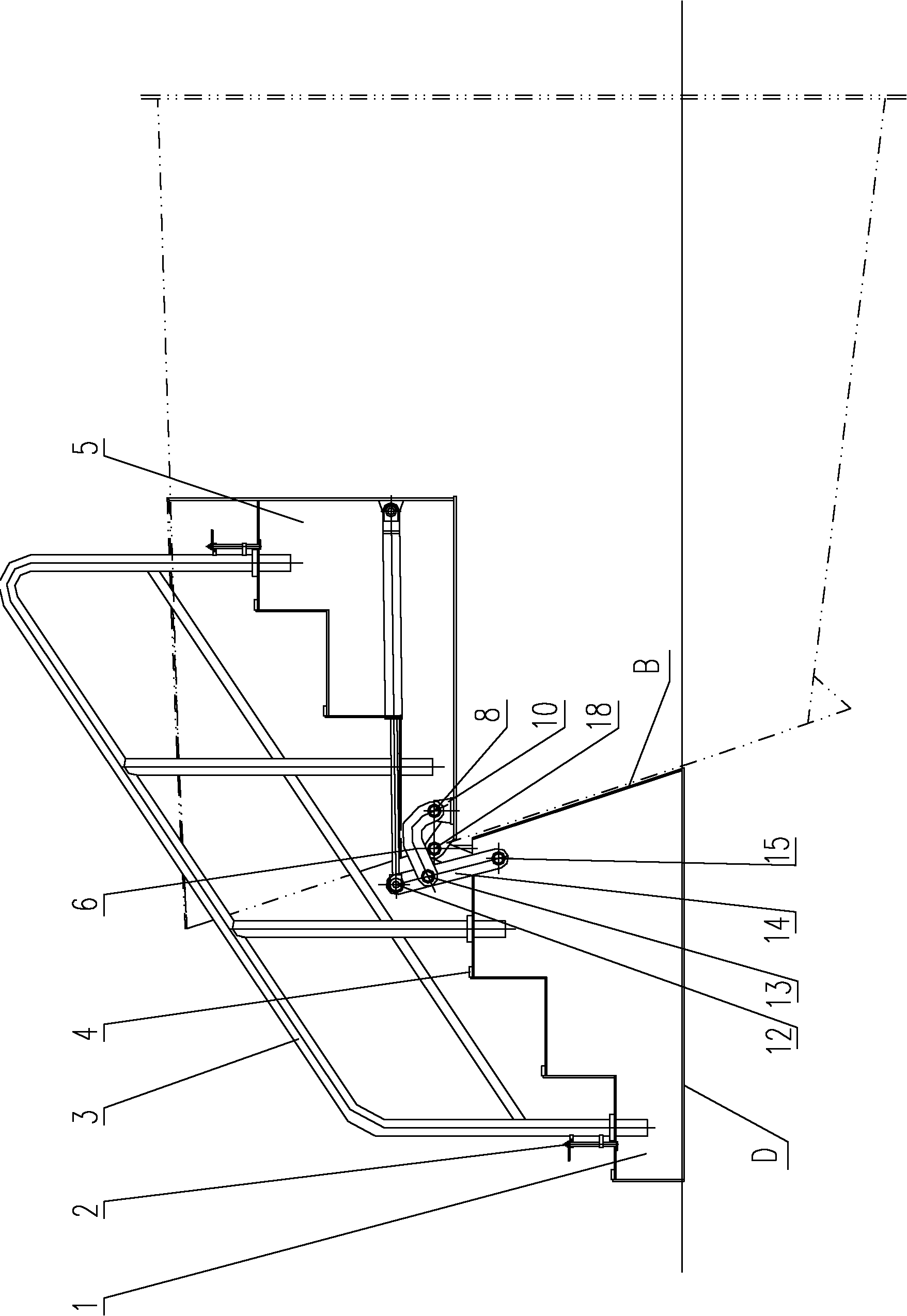 Marine invisible ladder way