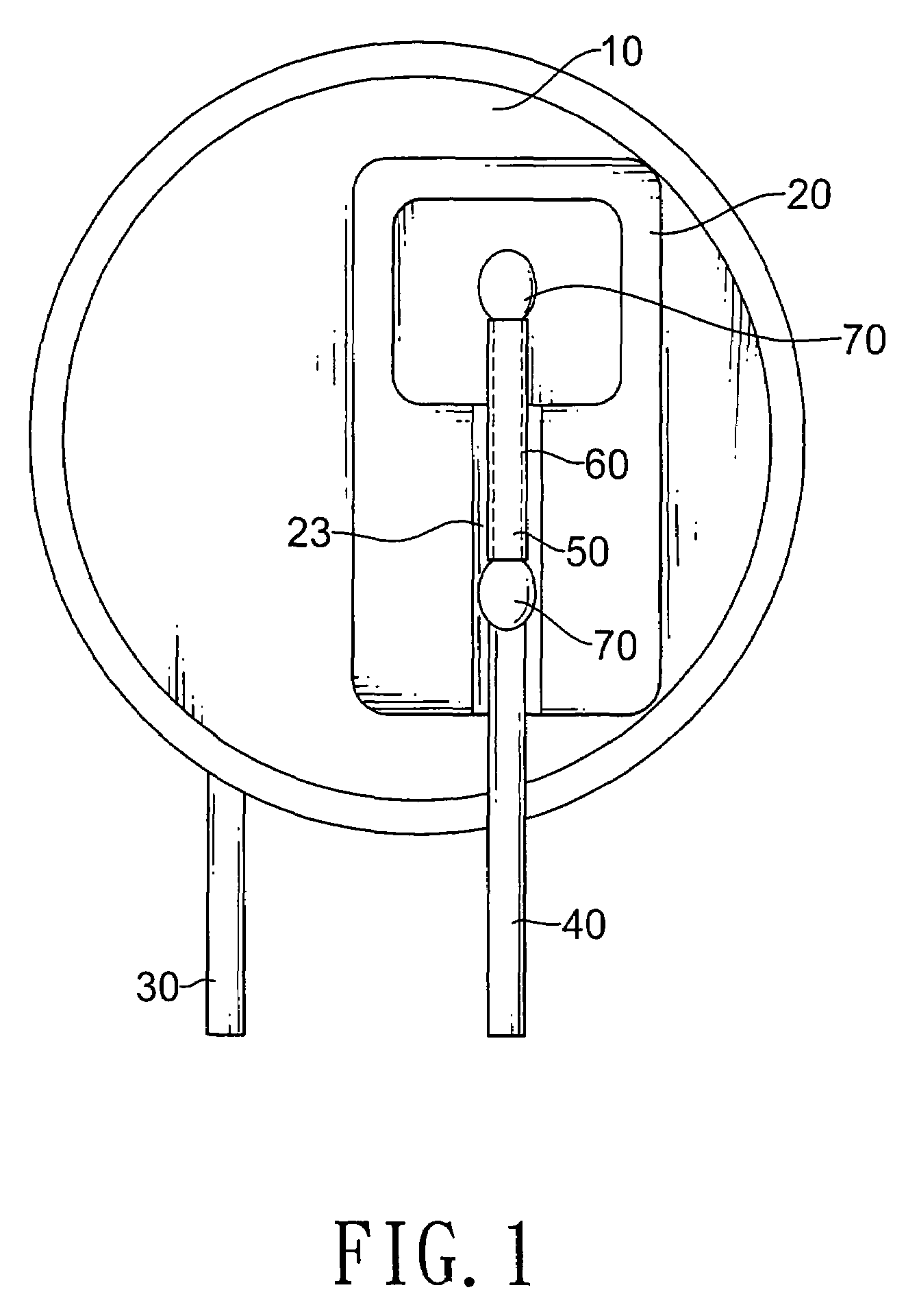 Metal oxide varistor with a heat protection