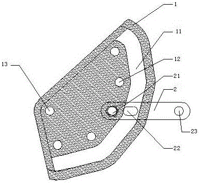 Adjusting plate self provided with backup protection device