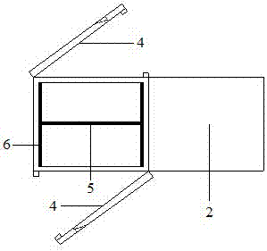 A double-sided lattice express cabinet