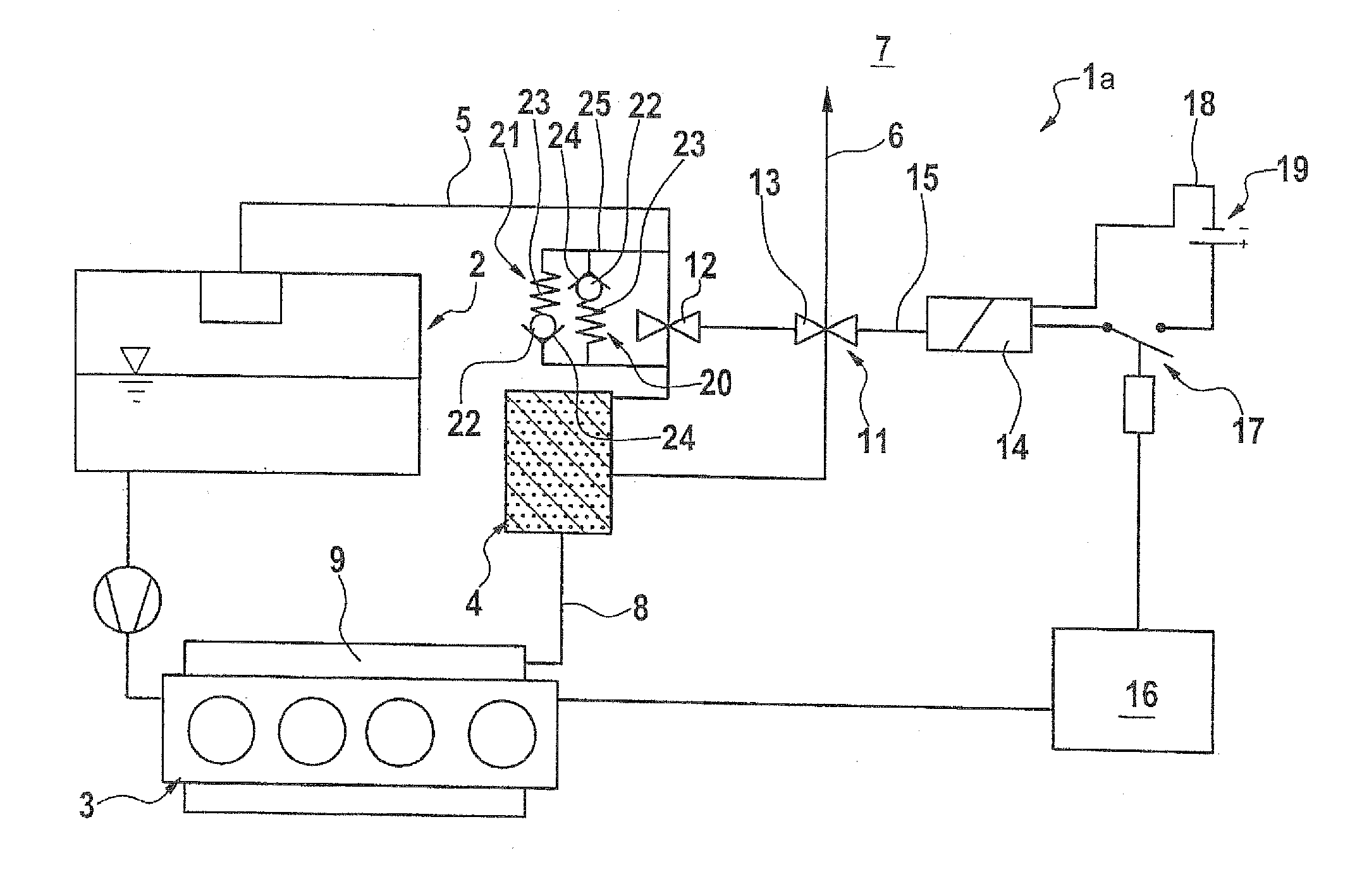 Tank venting device for a fuel tank of a motor vehicle