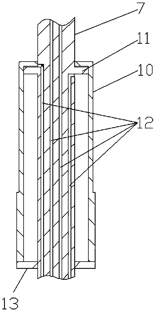 Continuously penetrable underwater static sounding device with sleeve function