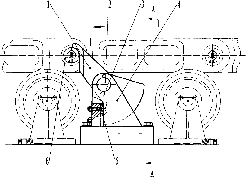 Non-return device of chain belt of pig machine