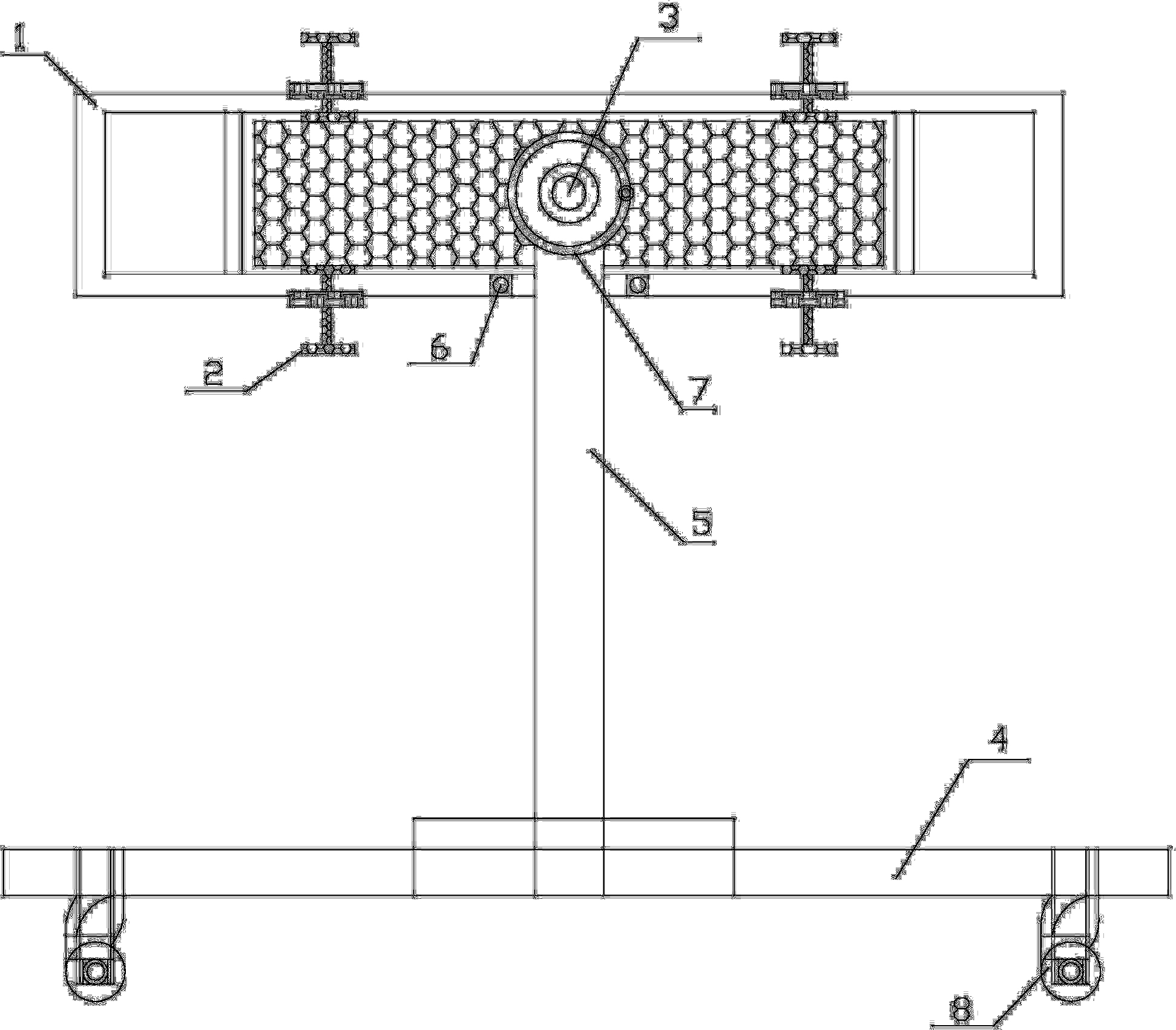 Silicon ingot overturning device