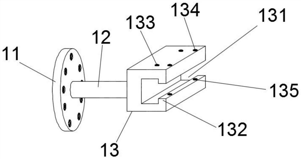 Fixture for preparing coating on selected area of ​​blade surface and coating preparation method