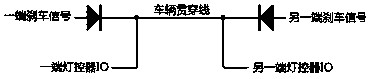 Vehicle light controller for urban rail vehicle