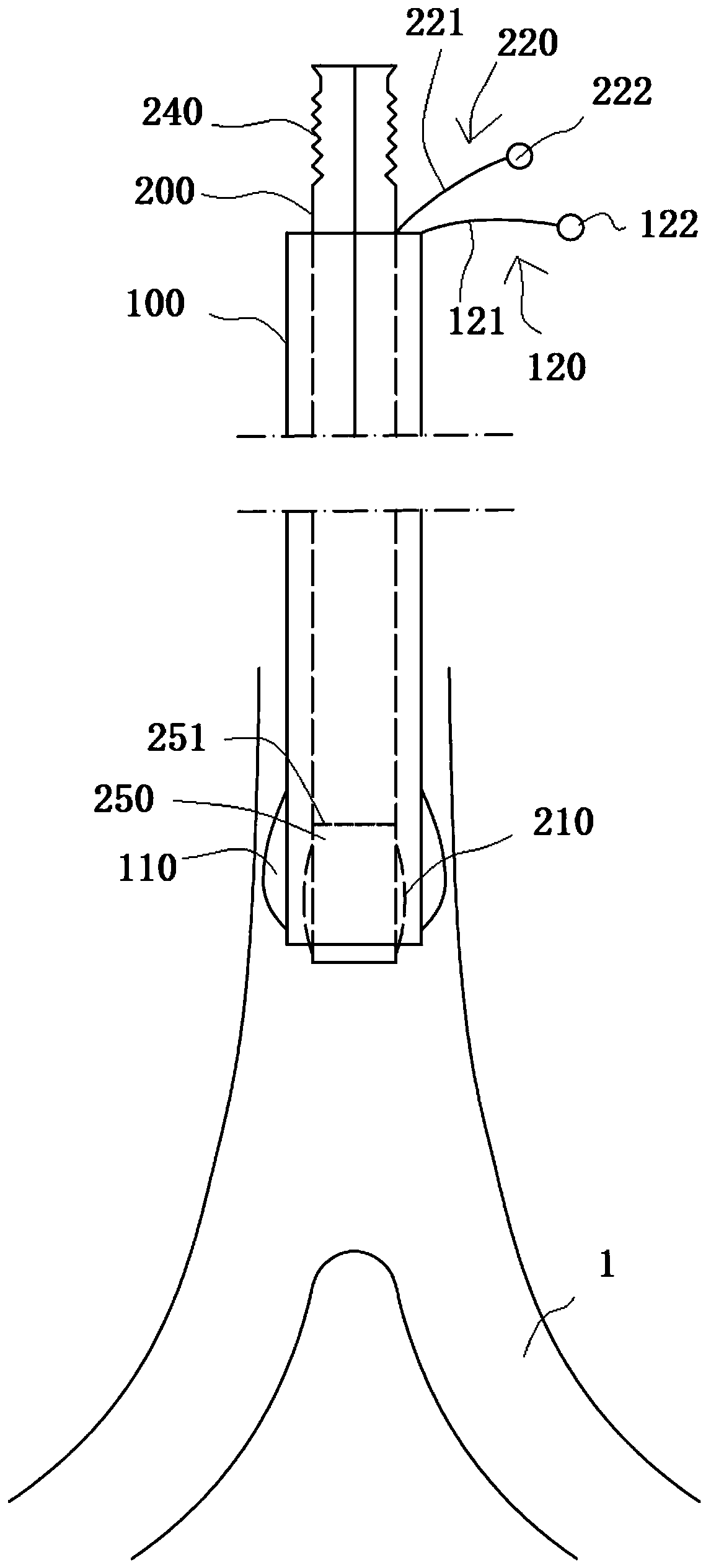 Double-cannula bronchial intubation