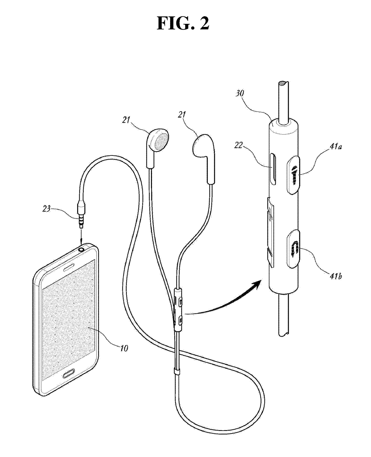 Voice signal return type earphone for smart device