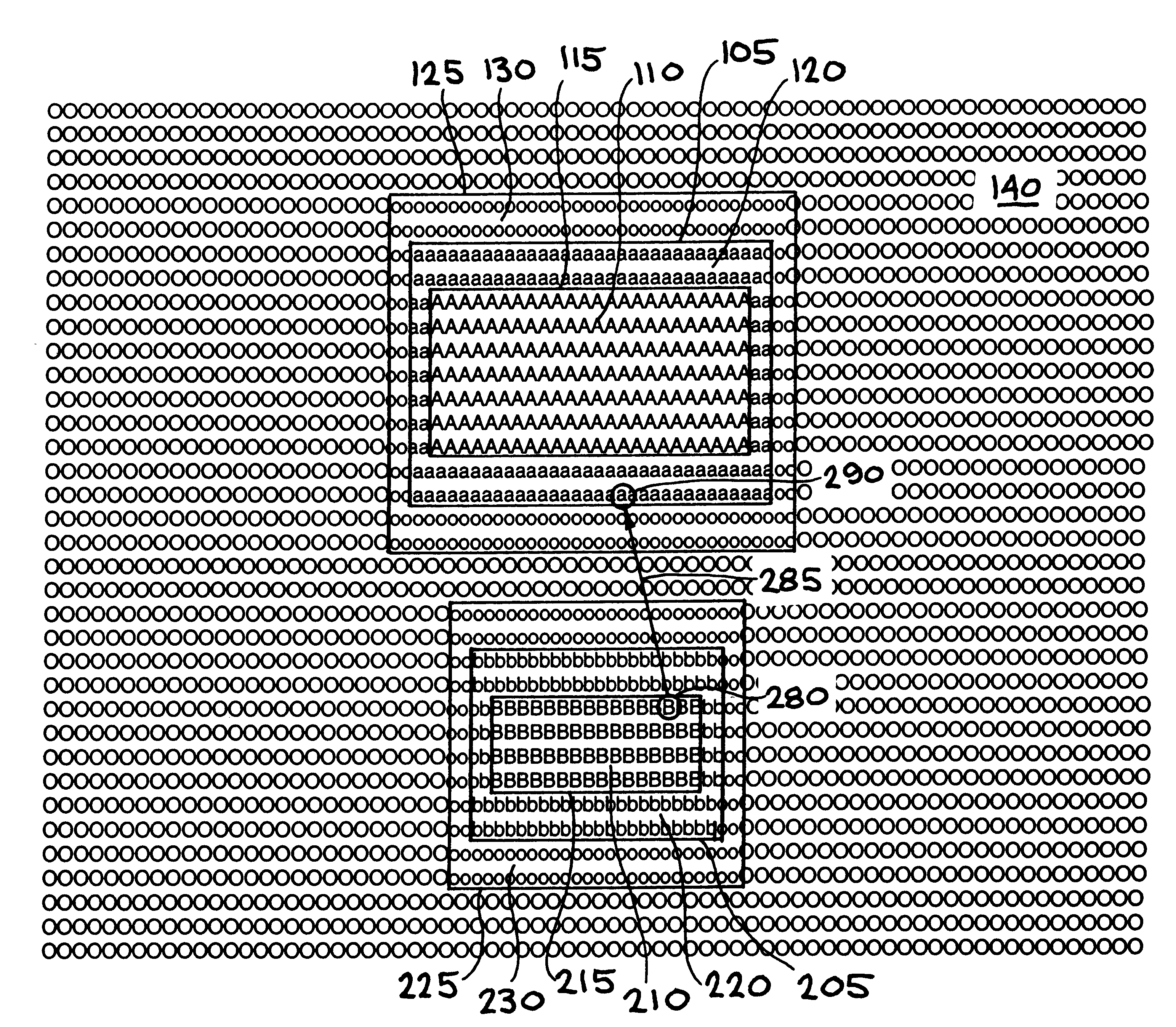 Computer system utilizing graphical user interface with hysteresis to inhibit accidental selection of a region due to unintended cursor motion and method