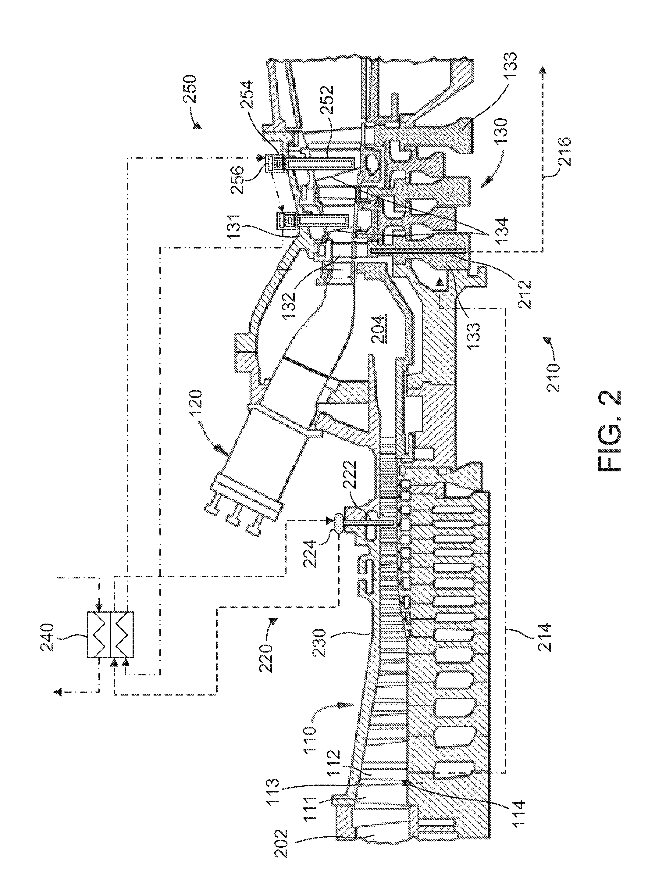 Heat pipe temperature management system for a turbomachine