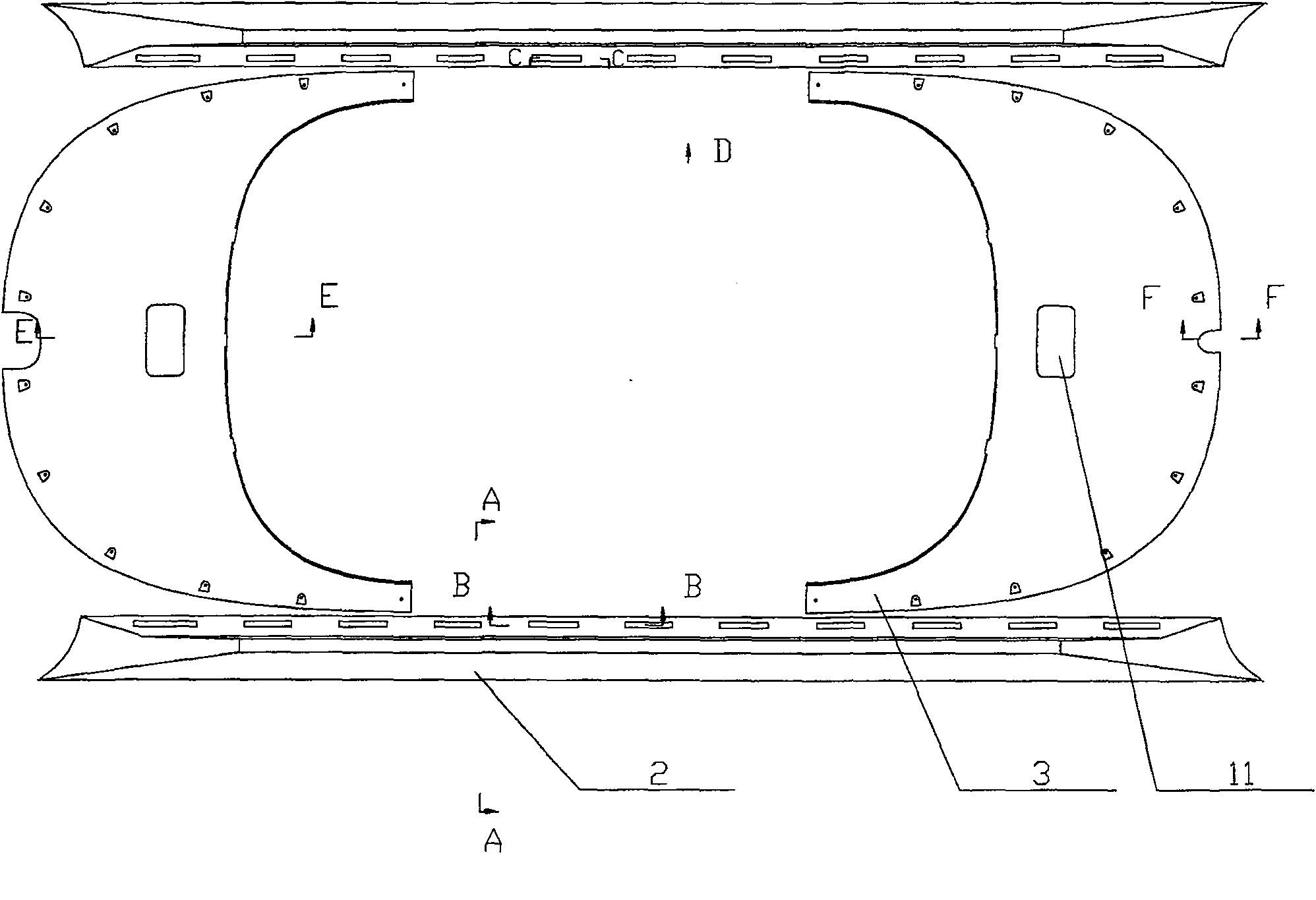 Pantograph flow guiding device of rail vehicle