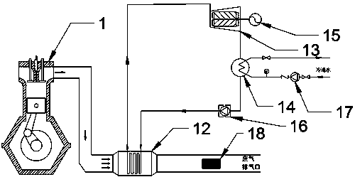 Novel heat pump water heater suitable for ship