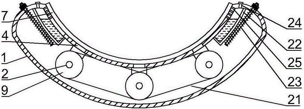 Staggered massaging type cervical vertebra rehabilitation treatment device