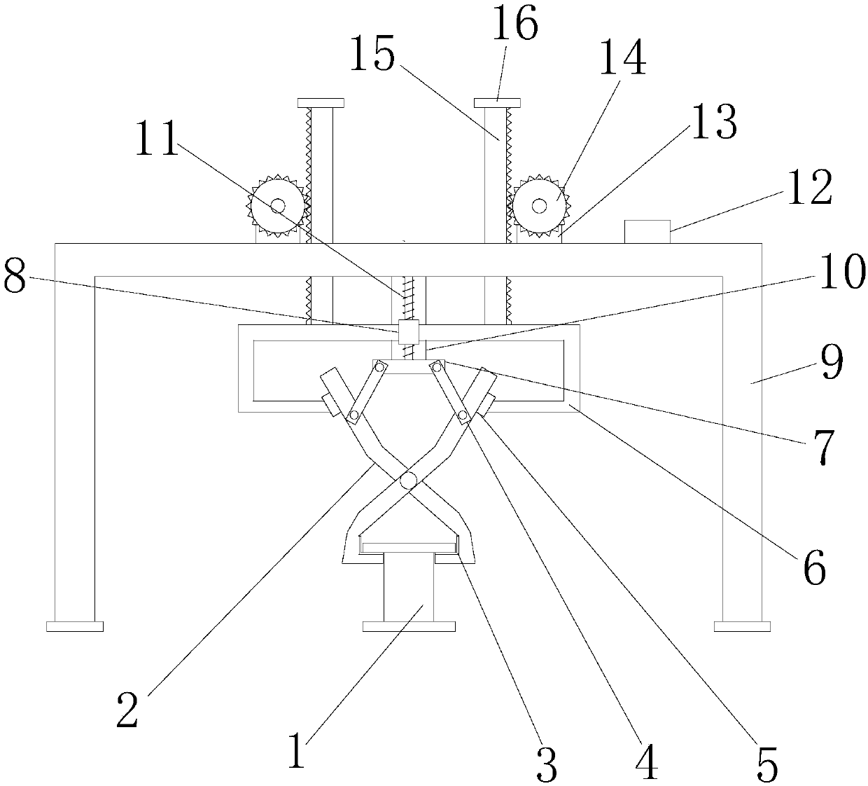 Textile machinery bobbin clamping device