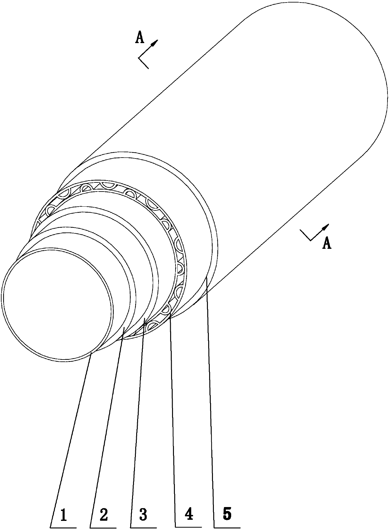 PP-R cold-hot water supply pipe