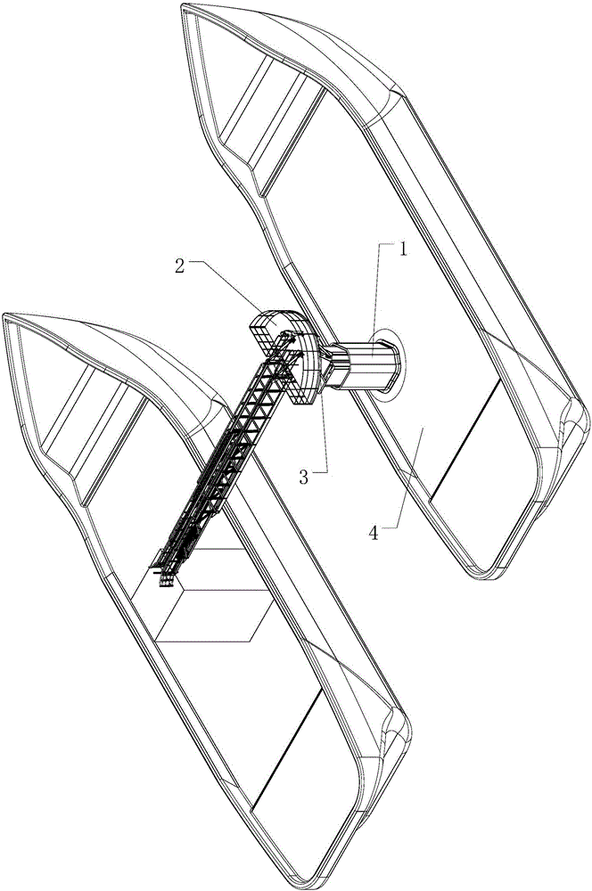 Coupled constraint compensation type transfer bridge for offshore personnel or cargo transshipment