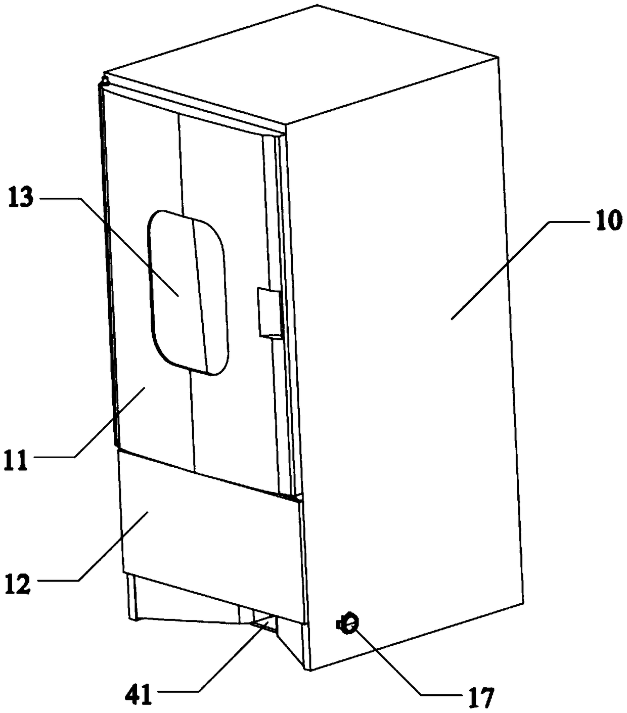 Cabinet vacuum device