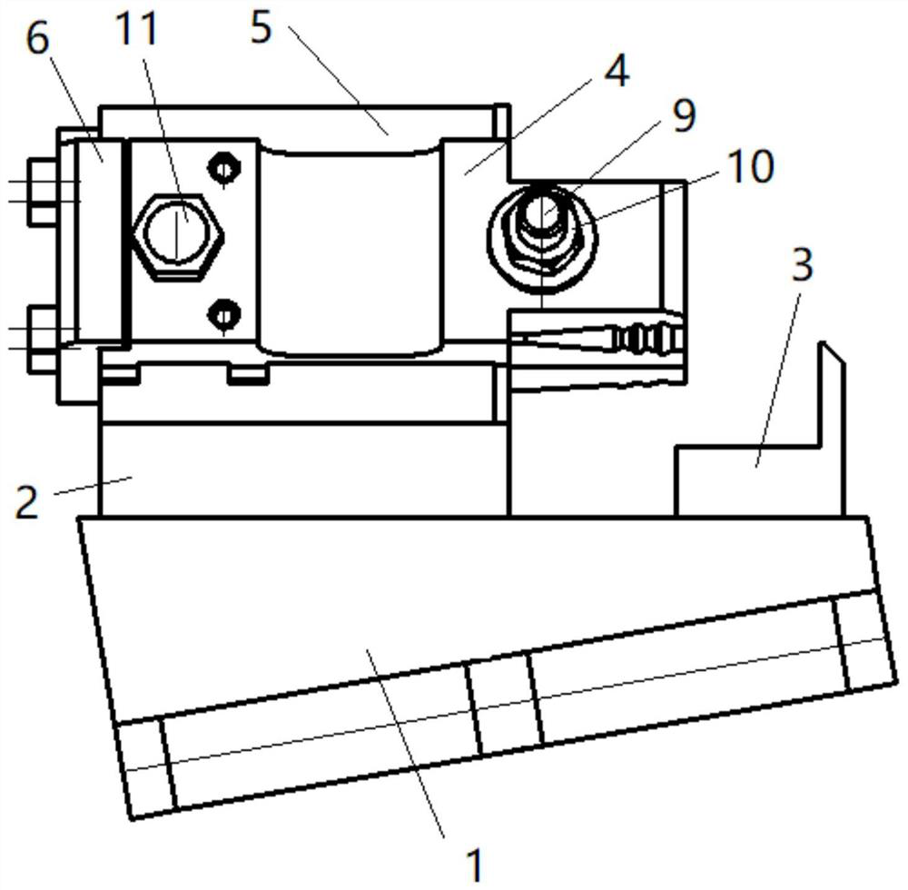 Grinding clamp for aviation turbine blade tenon