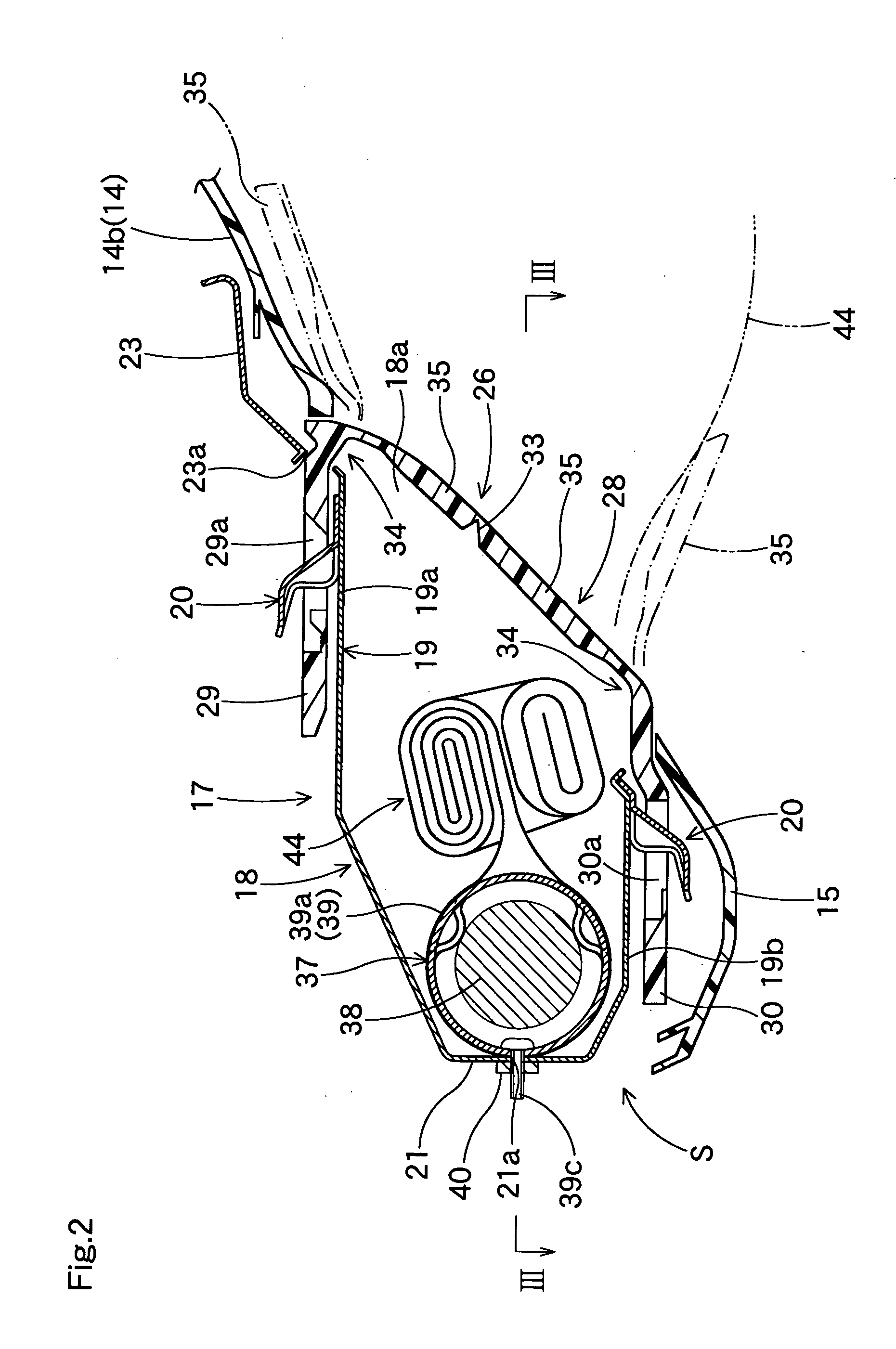 Knee protection airbag apparatus