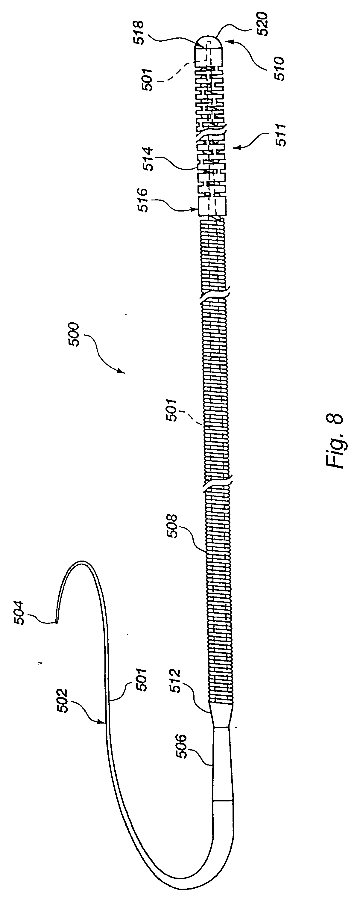 Medical device with collapse-resistant liner and mehtod of making same