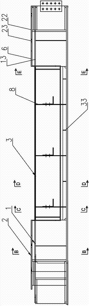 Steel box component and steel box-concrete combined U-shaped girder composed of same