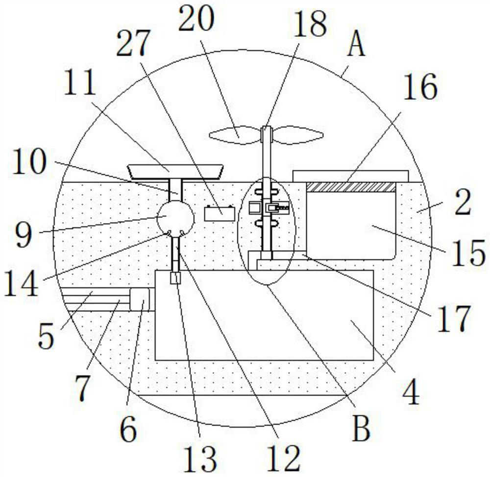 Rainproof shielding structure of building outer wall monitoring equipment