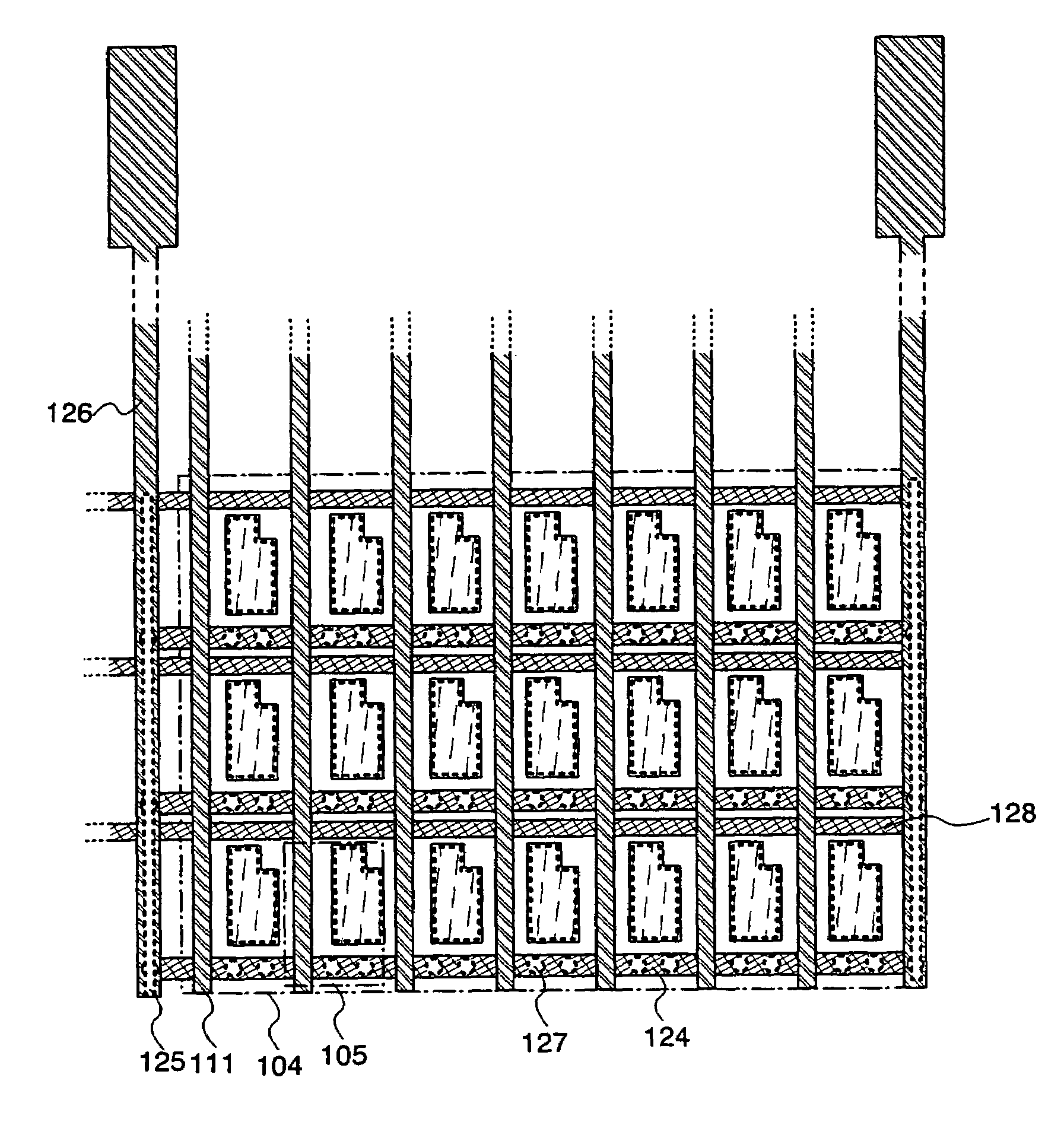 Display device and electronic apparatus having a wiring connected to a counter electrode via an opening portion in an insulating layer that surrounds a pixel electrode