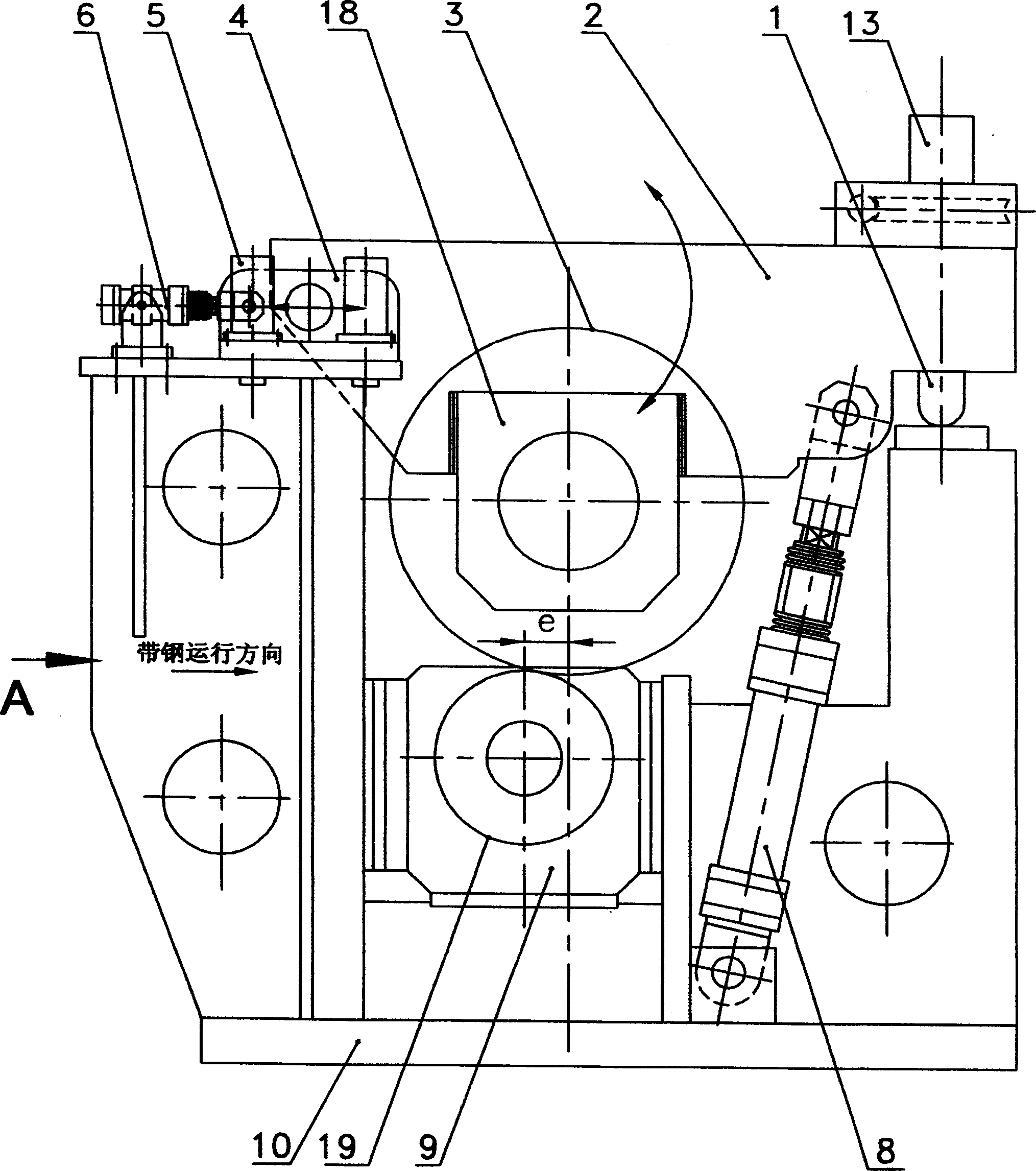 Pinch roll unit for underground winding machine and with adjustable offset distance and its adjusting method