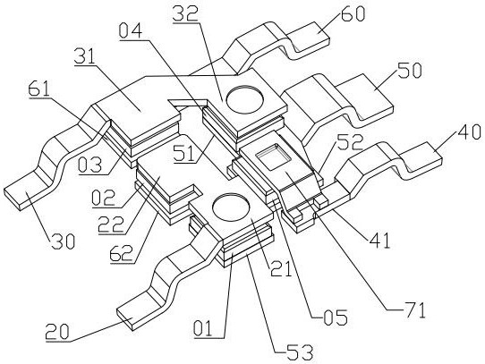 Direct-current driving protection power supply integrated packaging chip