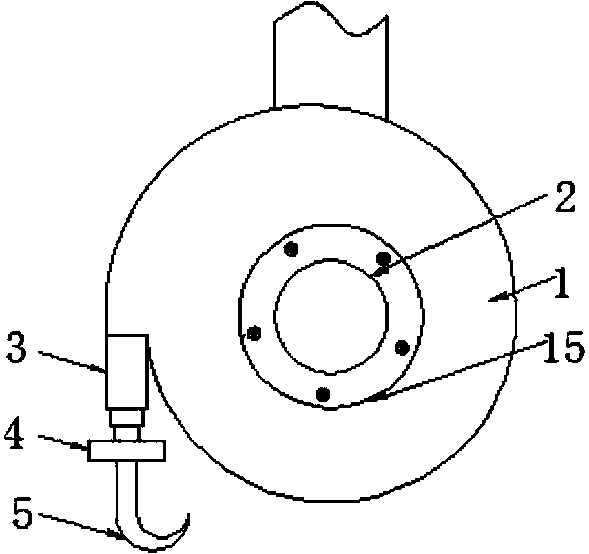 Crane capable of preventing lifting rope from shaking and realizing stall self-locking during winding for small size weight