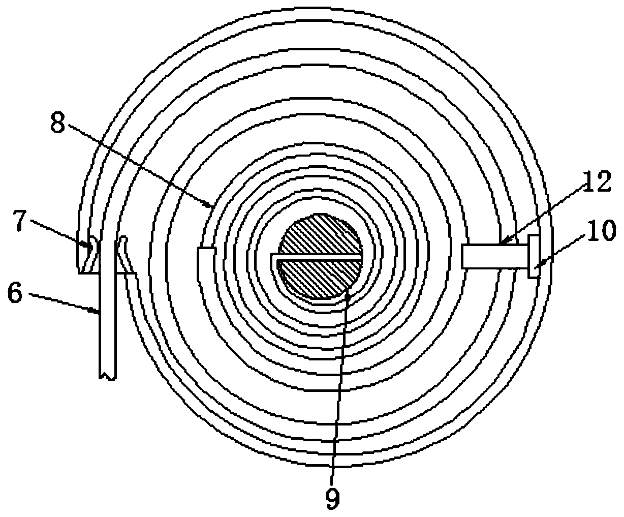 Crane capable of preventing lifting rope from shaking and realizing stall self-locking during winding for small size weight