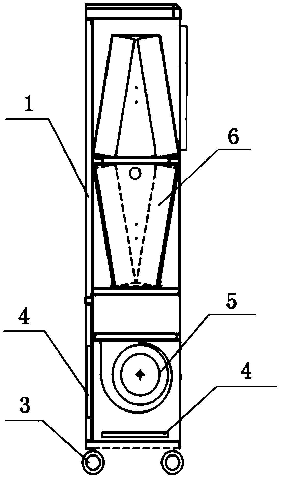 Large-area horizontal air supply type air purifier