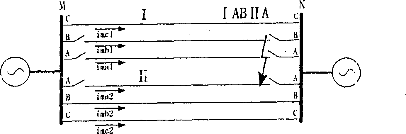 Re-switch on method for electric tansmission device