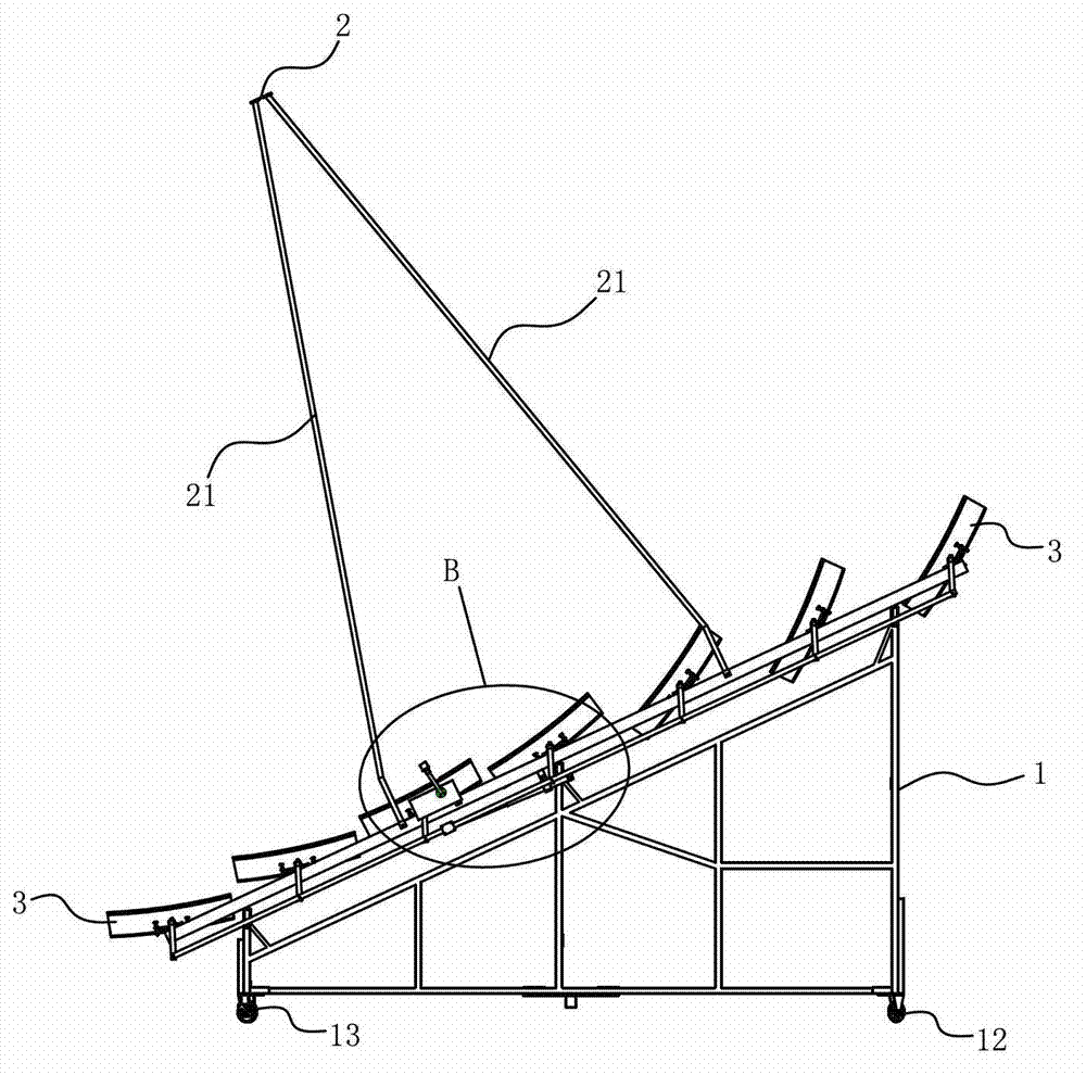 Plate type solar light condensation system with invariable focal point elevation angle