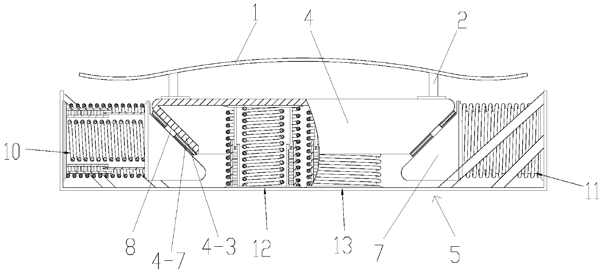 Automobile collision component force buffering device and using method thereof