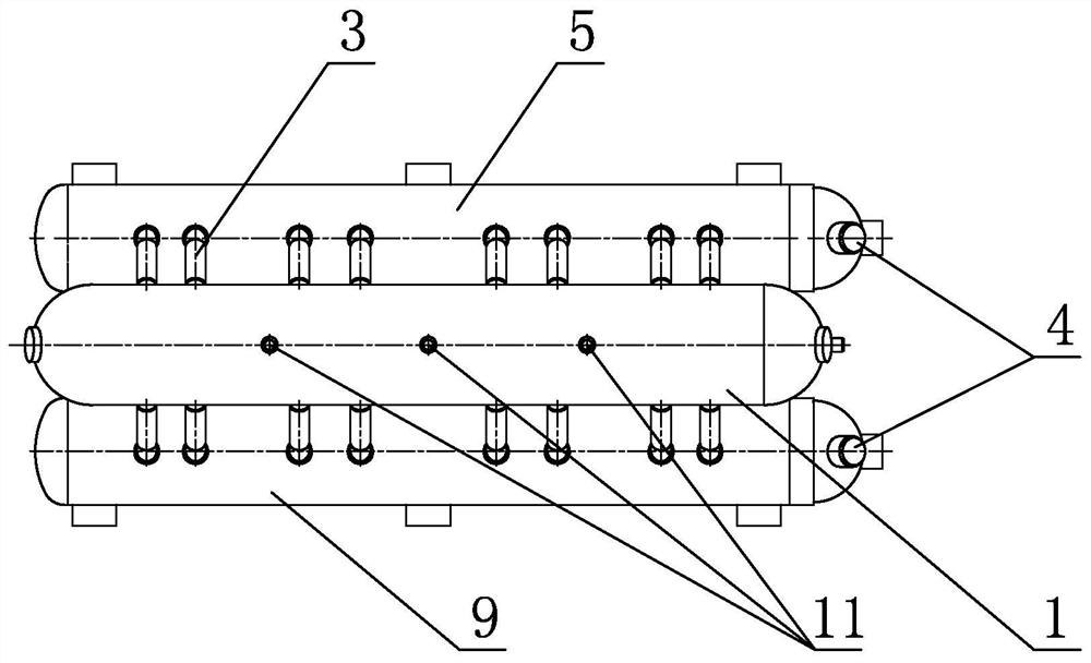 Steam generating device for high-power solar-thermal power station