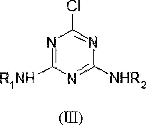 Method for catalytic synthesis of triazine herbicide