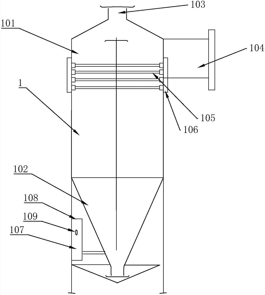 Waste-gas treating system