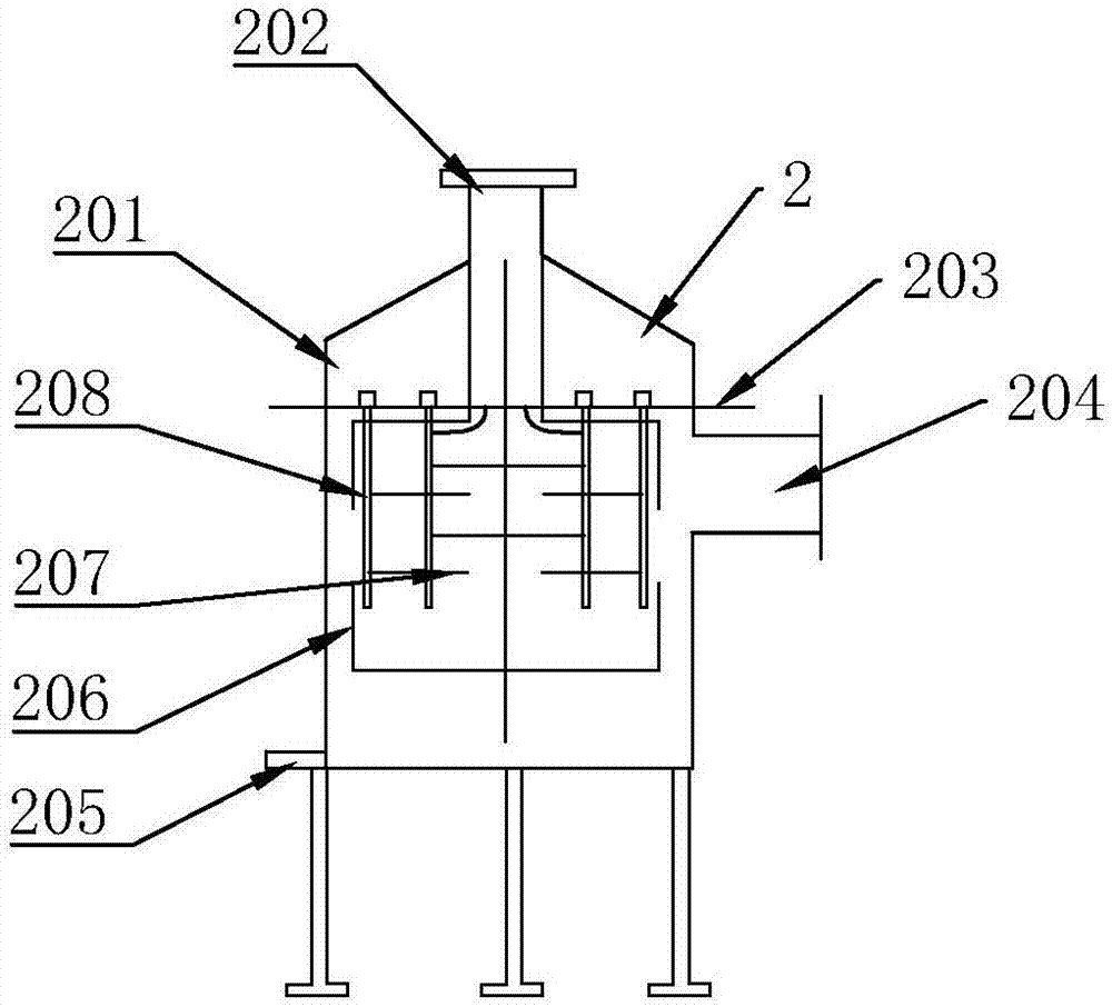 Waste-gas treating system