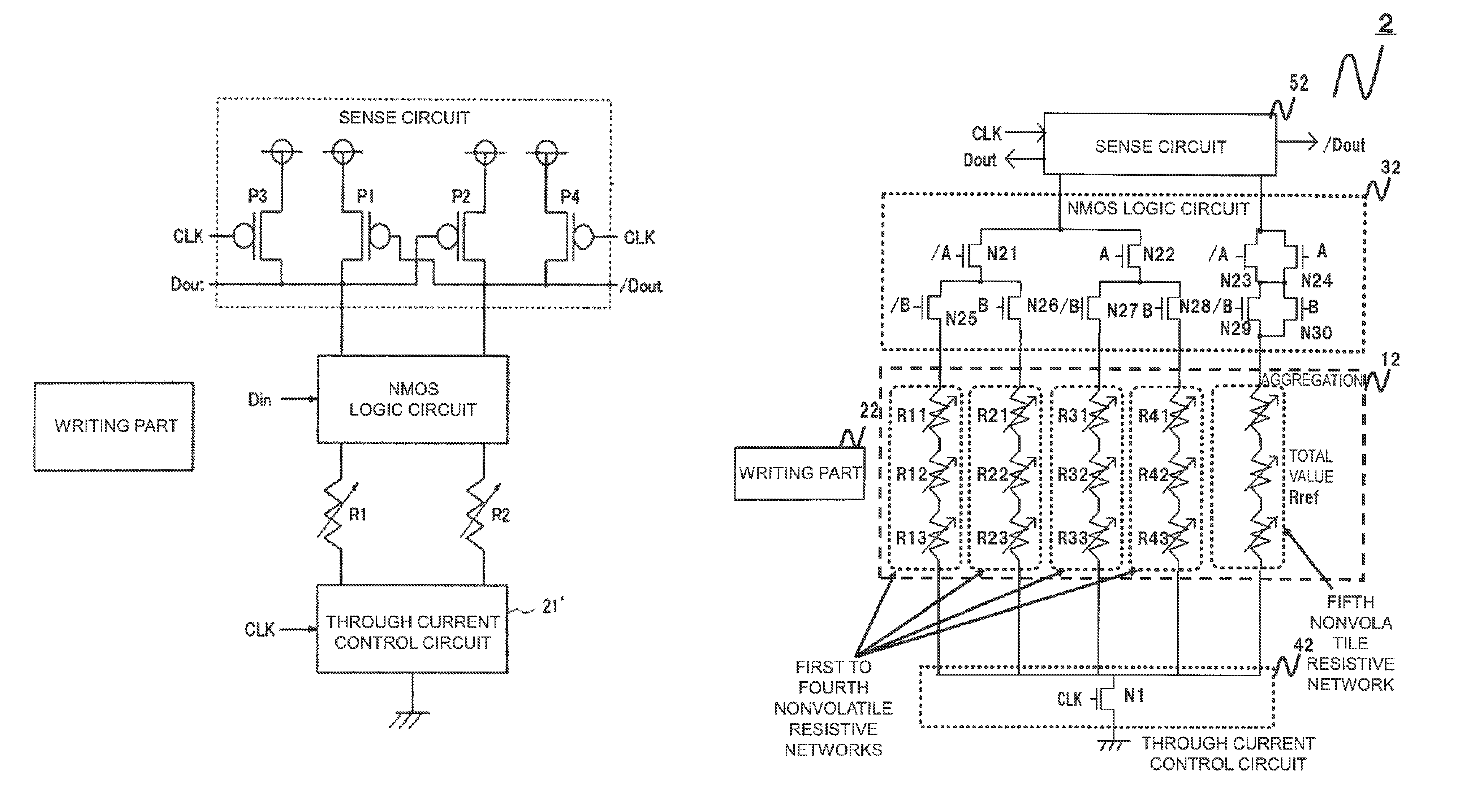 Nonvolatile logic gate device