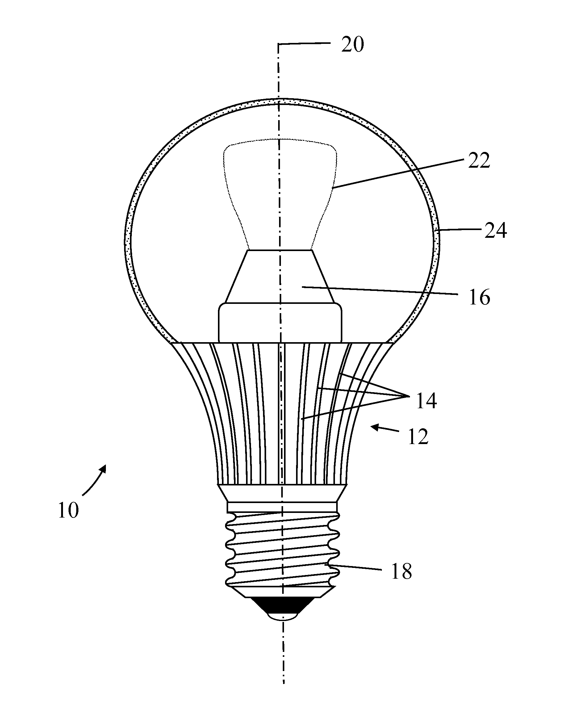 Solid-state lamps with improved emission efficiency and photoluminescence wavelength conversion components therefor