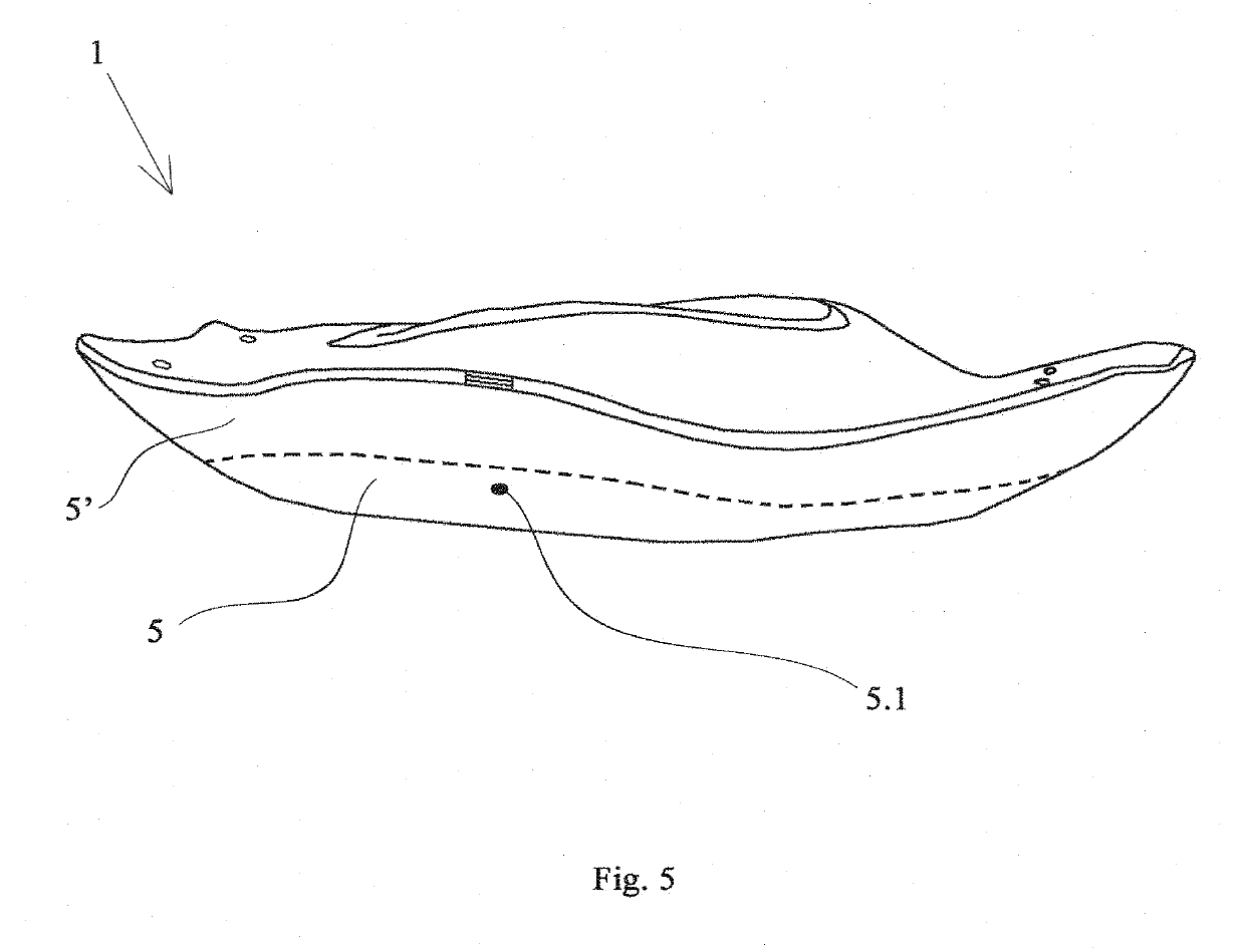 Transparent modulatable kayak with shading system