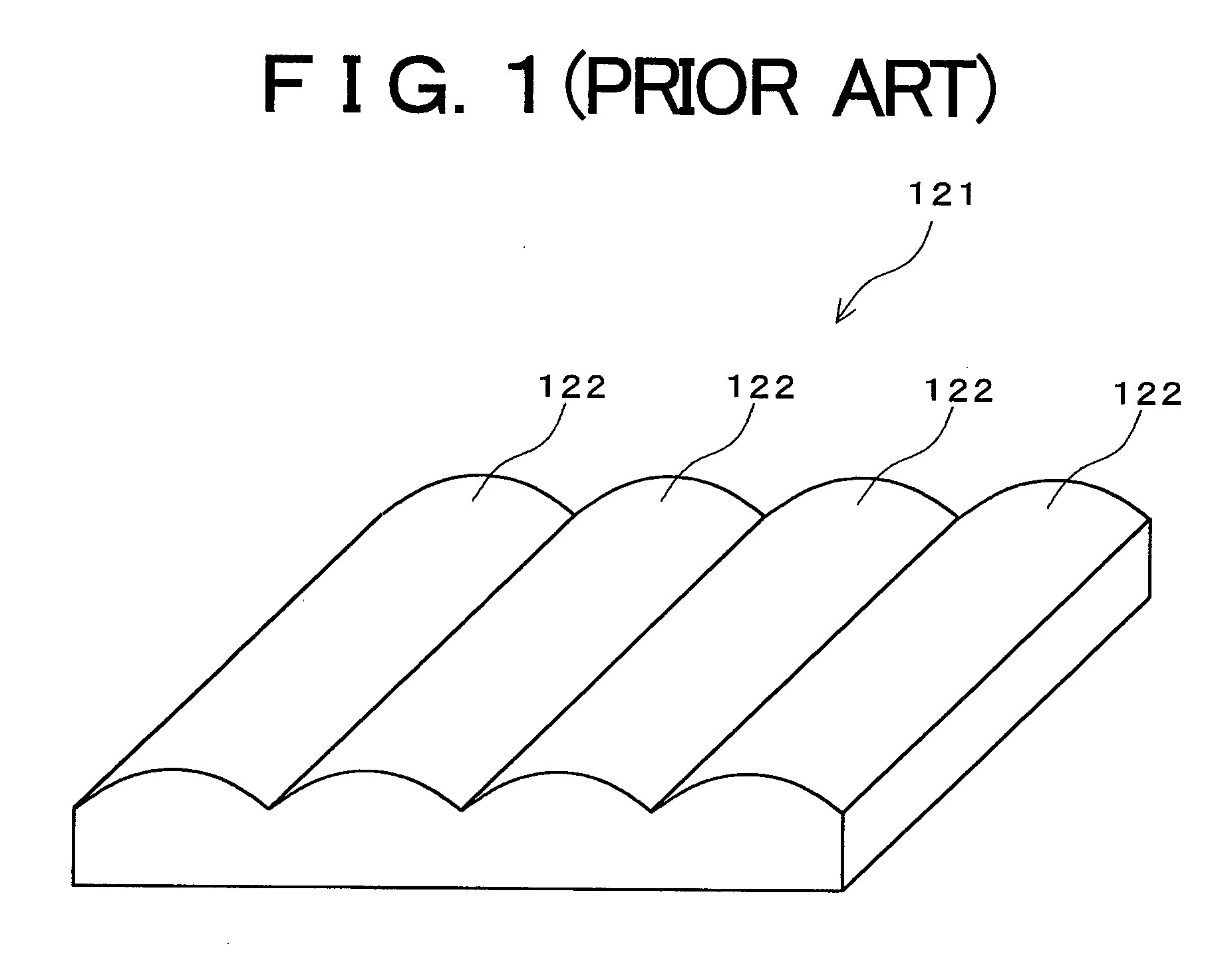 Three-dimensional image display device, portable terminal device, display panel and fly eye lens