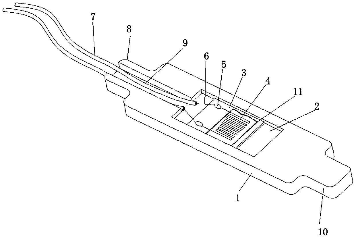 Polymer strain gauge sensor and intelligent cable manufacturing method