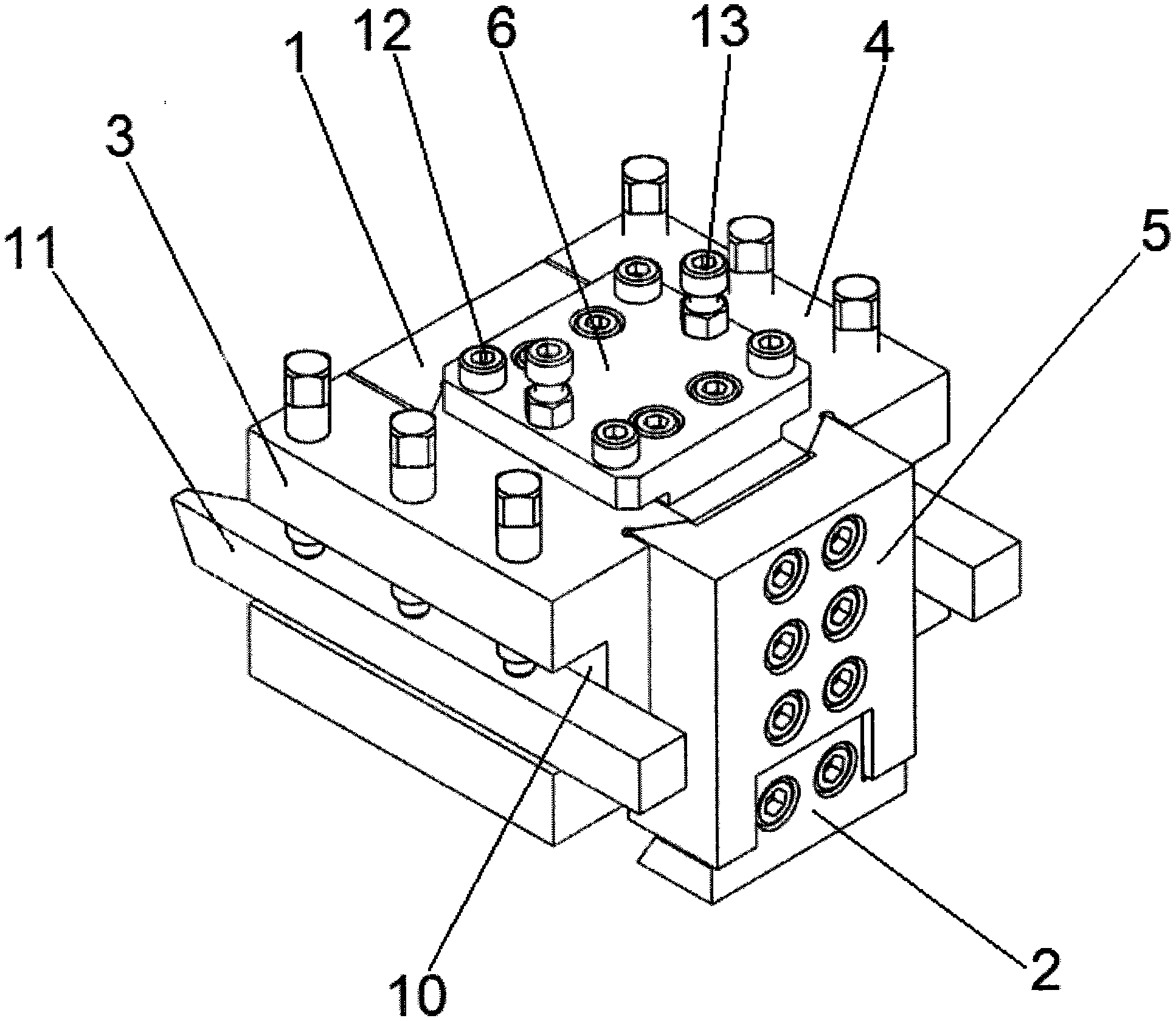 Dual-connection tool apron of row tool lathe