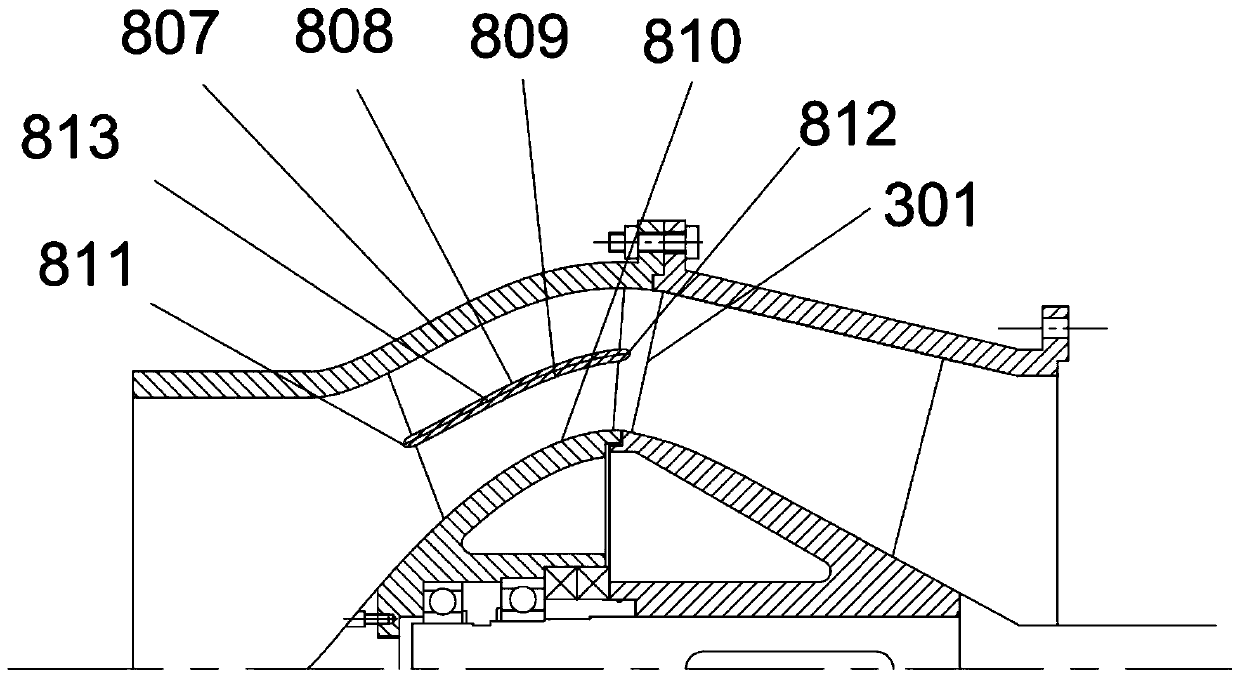 Multi-channel water-jet propulsion pump with guide vanes with unequal number of blades