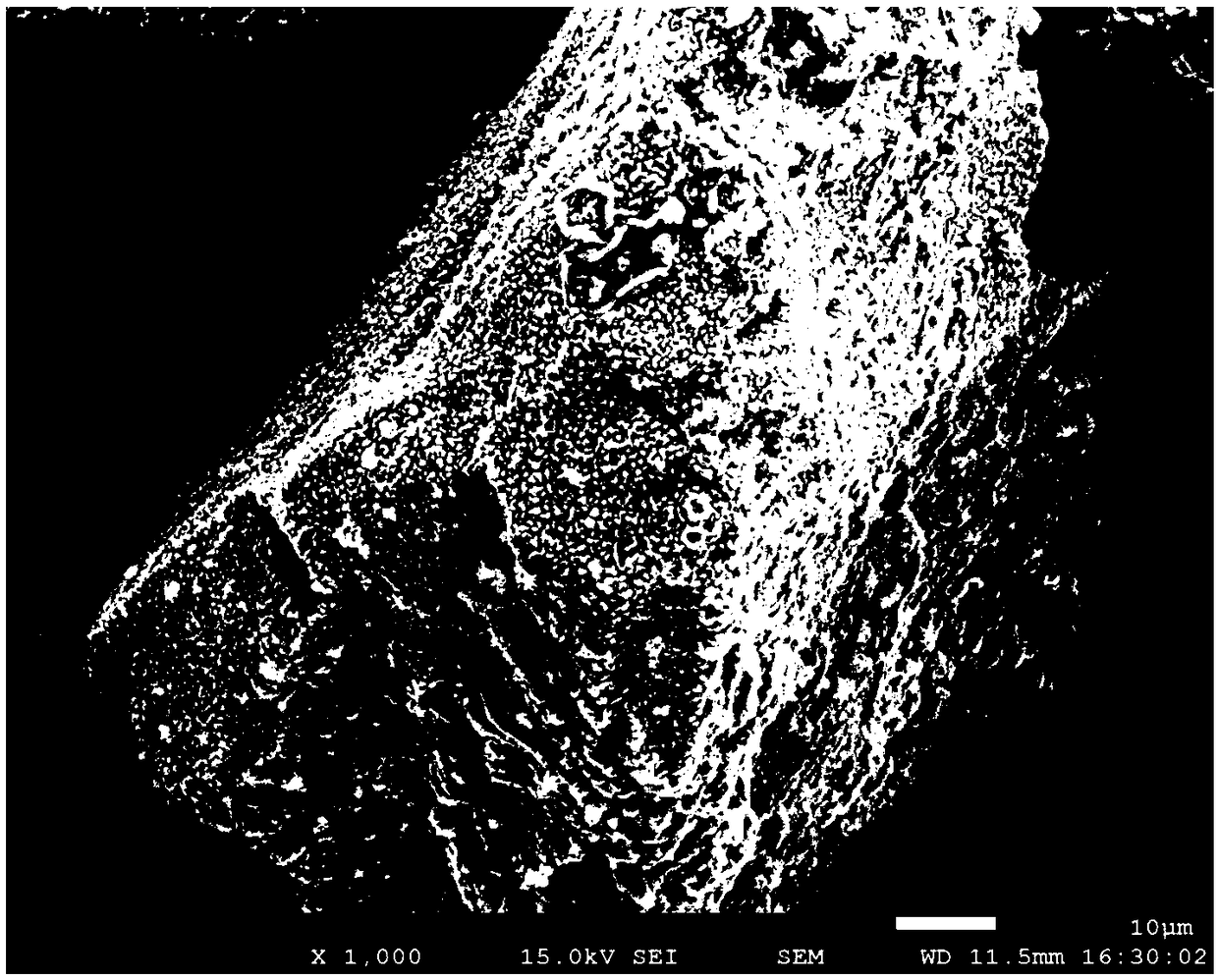 Preparation method for iron-coated ceramic composite powder of core-shell structure