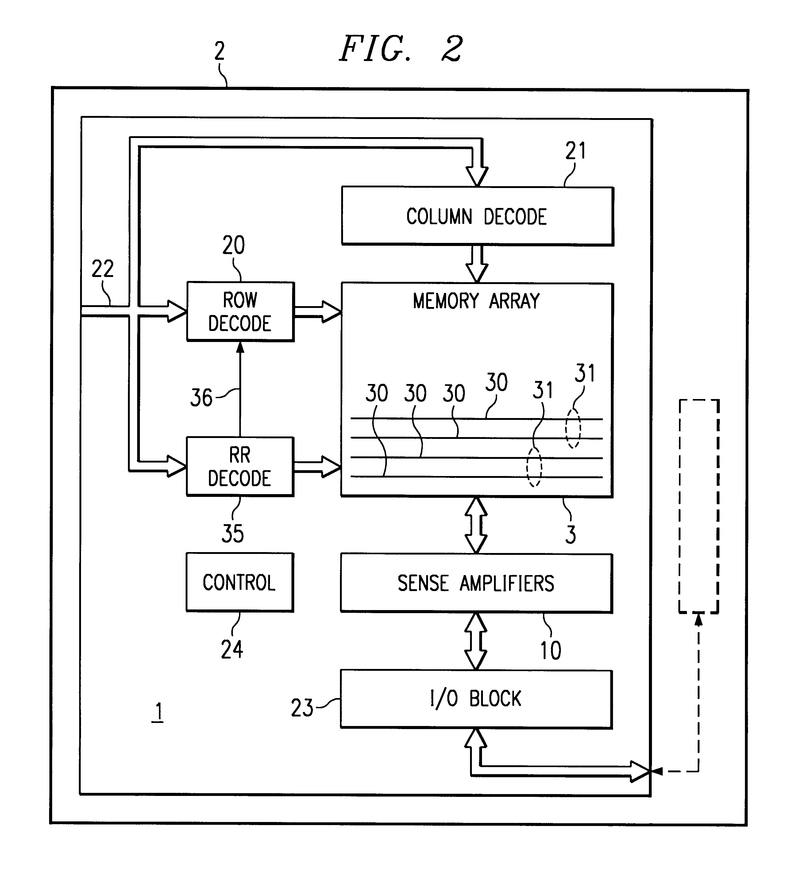 Redundant memory cell for dynamic random access memories having twisted bit line architectures